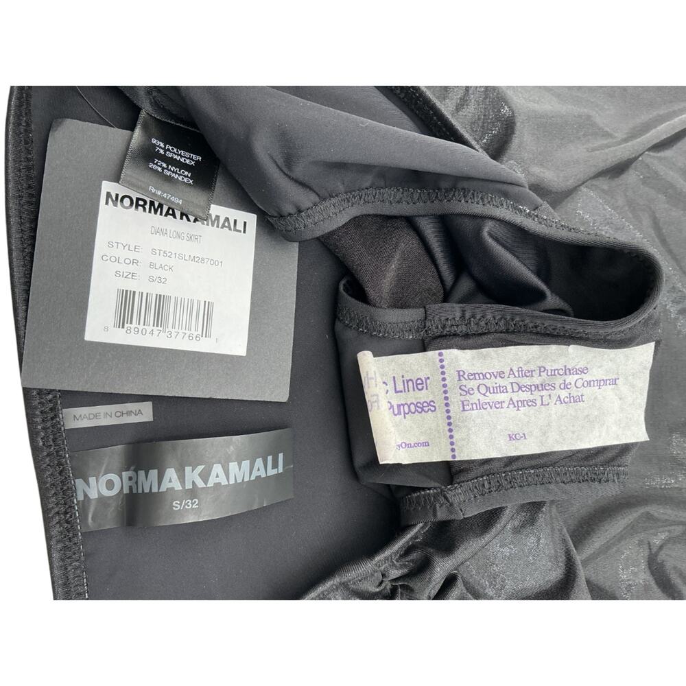 Norma Kamali Ruched Black Diana Skirt Size S - Picture 4 of 4